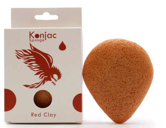 Konjac-Gesichtsschwamm – Rote Tonerde