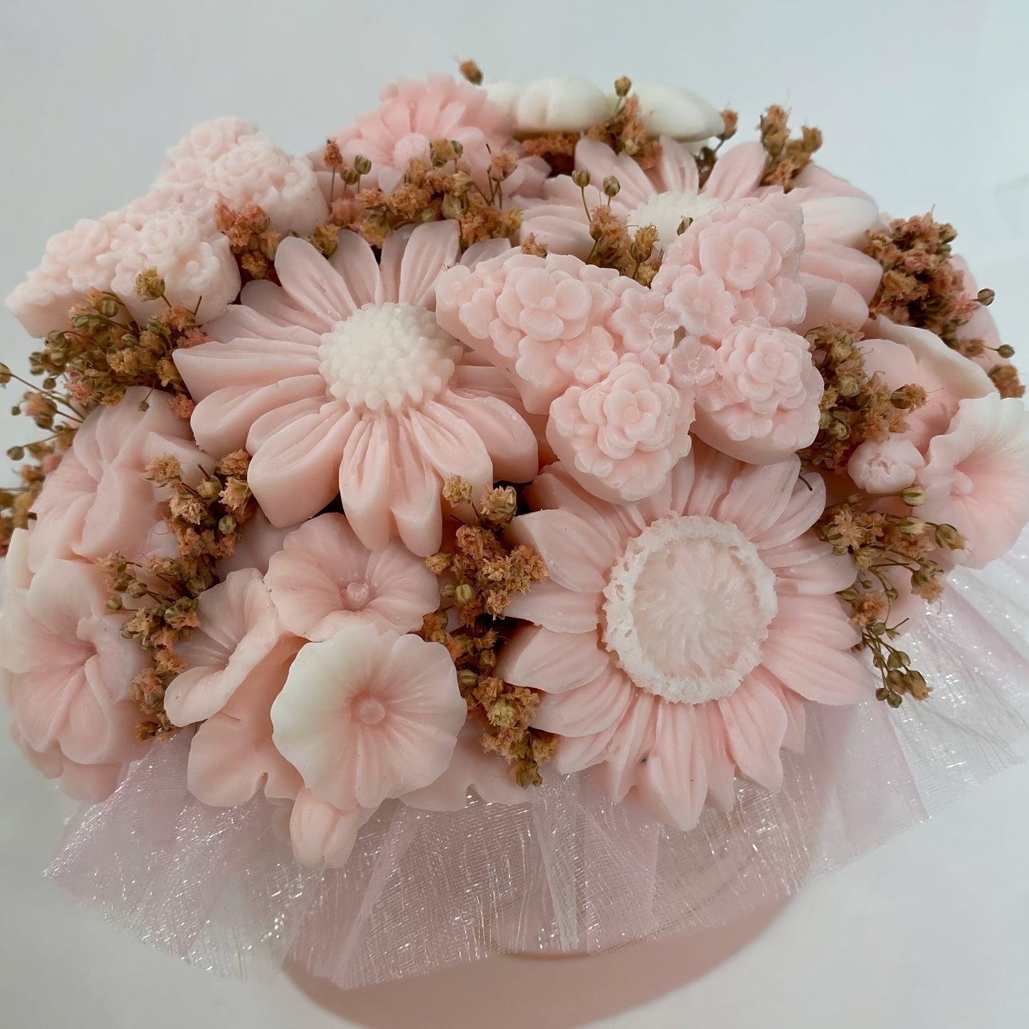 Kerzenbouquet „Rosé Elegance“